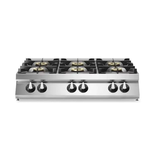 Modular R90/120PCG/T/ Top Gas Range Pressed Worktop, 6 Burners, 120x90x28 cm