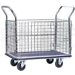 Mystar MM307 Platform Hand Truck – 2 Handles with 4-Side Netting, 300kg Capacity
