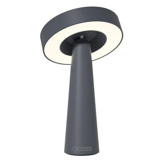 NEWDES Tip table lamp, H21 cm, Anthracite