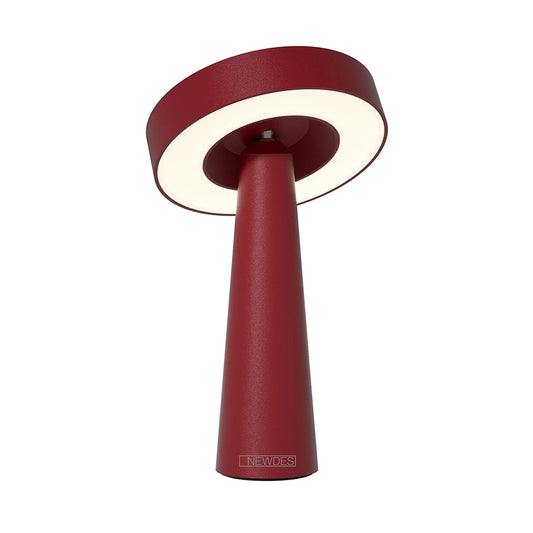 NEWDES Tip table lamp, H21 cm, Red