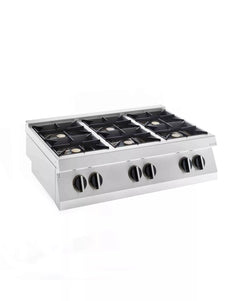 SILKO NECG76T 6 BURNER GAS RANGE ON CANTILEVER, 120 x 73 x 32 cm