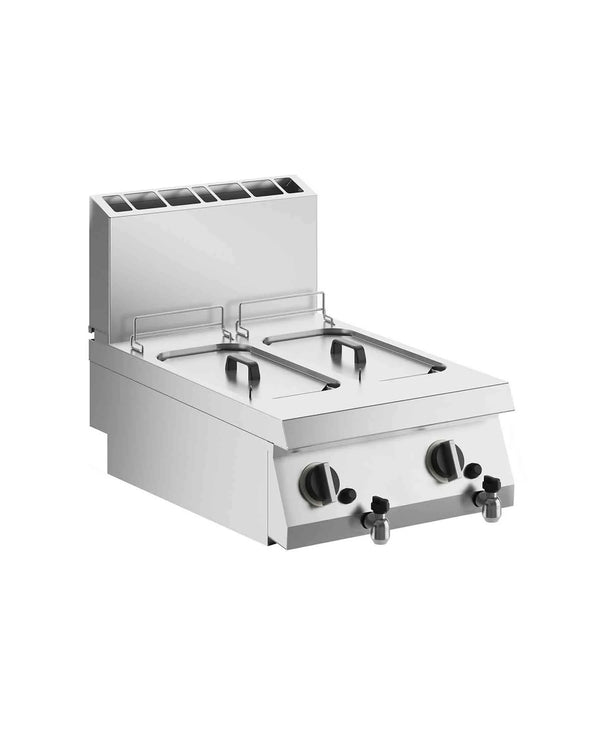 SILKO NEFG73208T DOUBLE GAS FRYER ON CANTILEVER, 60 X 73 x 32 cm