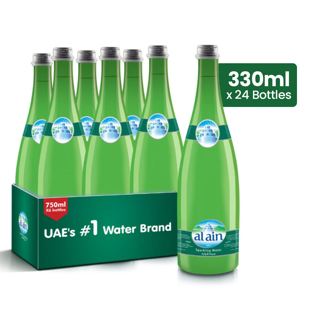 AL Ain Glass  Sparkling  water, 330ml x 24pcs Pack