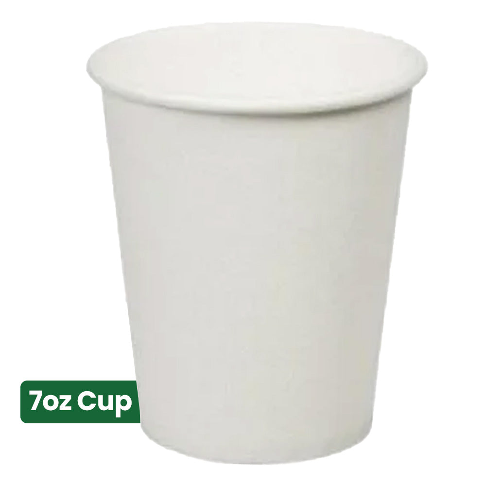 Paper Cup 7oz Single wall, 1000 x 1 Pack