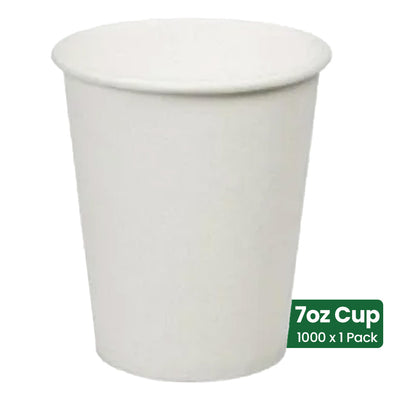 Paper Cup 7oz Single wall, 1000 x 1 Pack