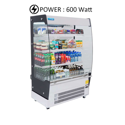 THS Open Chiller with 3 Shelves, 600 W, 66 x 70 x 190 cm