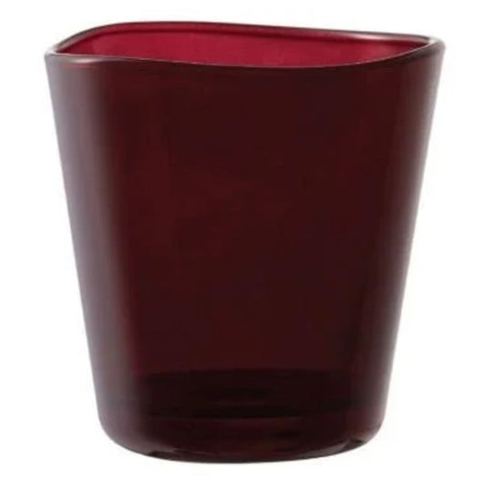 Ocean P03161G0004 Centique Ruby Red Double Rock Glass 345 ml, Set of 6