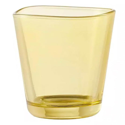 Ocean P03161G0005 Centique Summer Yellow Double Rock Glass 345 ml, Set of 6
