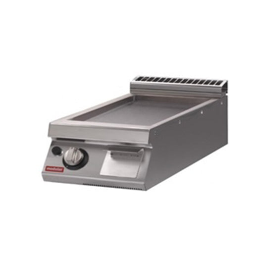 Modular PK9040FTGST Gas Griddle Smooth Mild Steel Plate, 40x90x25 cm