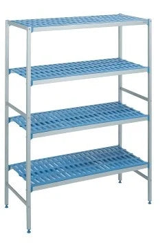 Tournus PLE0992 4-Tier Epoxy Shelving Unit, 99.2x50x175 cm