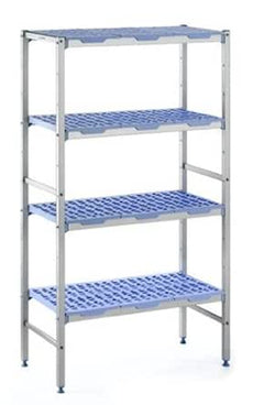 Tournus PLE1192 4-Tier Epoxy Shelving Unit, 119.2x50x175 cm