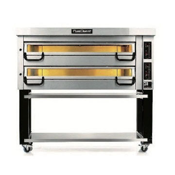 PizzaMaster PM 742ED Four Stone Hearth, Two Deck, Modular Electric Deck Pizza Oven – 700 Series (With Stand)