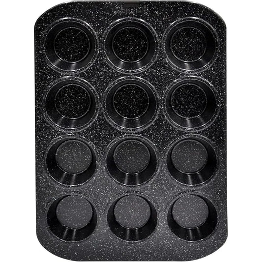 PRESTIGE PR48754 GRANITE 12 CUP DEEP MUFFIN TIN