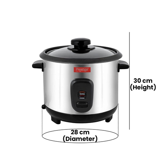 PRESTIGE PR7501 STAINLESS STEEL RICE COOKER, 1.2 ltr. CAPACITY