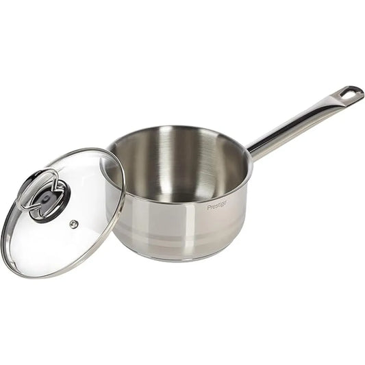 PRESTIGE PR81138 S/STEEL SAUCE PAN WITH GLASS LID, 16 cm DIAMETER
