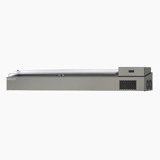 THS PZC35 Salad Bar Table Top With Glass Cover 131 cm