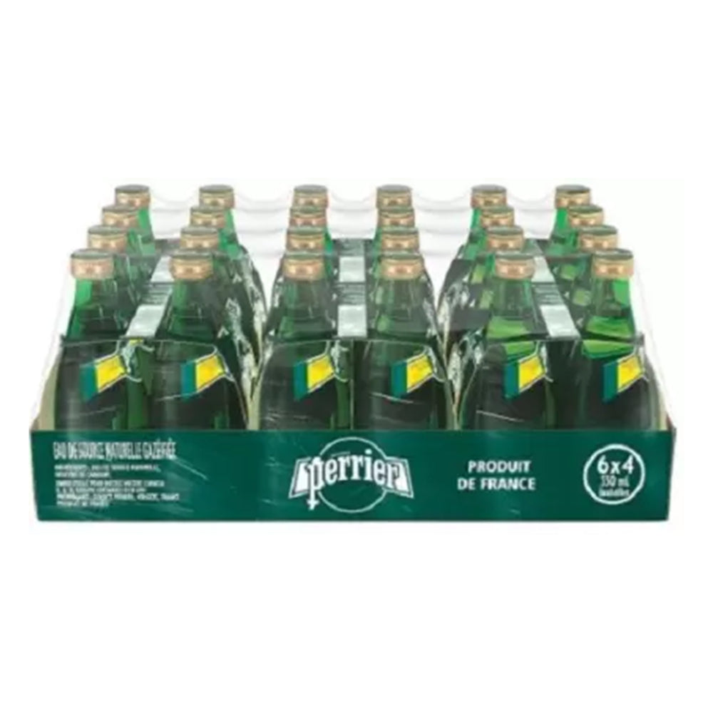 Perrier Sparkling Water 330ml, Pack of 24pcs