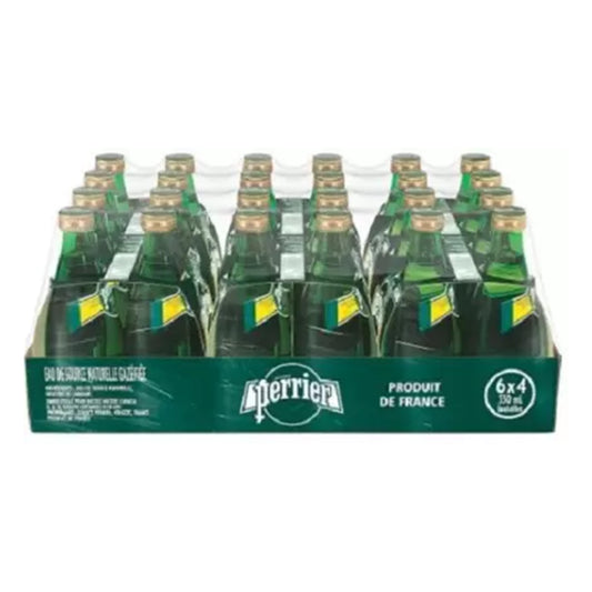 Perrier Sparkling Water 330ml, Pack of 24pcs