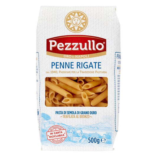 Premium Pezzullo Penne Rigate 93, 500g, Pack of 16pcs
