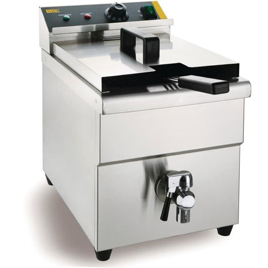 Primo BT-350Z8C Induction Technology Single Fryer 8L with Knob 3500W, 28.8x47.8x41 cm