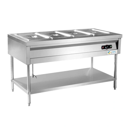Primo EBM-6 Bain Marie Six GN Pans with Stand 2000W, 210x118.2x80 cm
