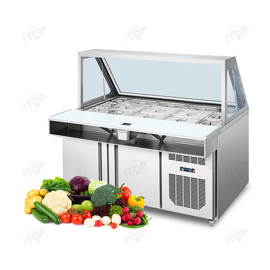 THS Salad Refrigerator, 280 L, 550 W, 120 x 88 x 145 cm