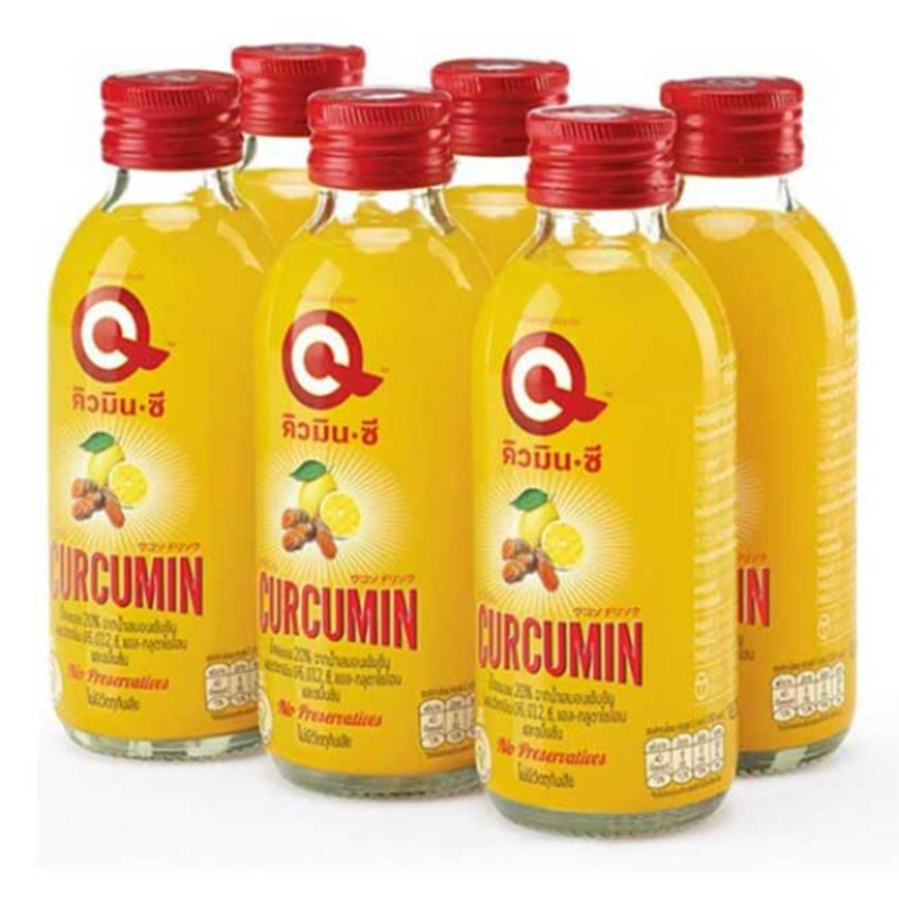QminC Curcumin Lemon Juice, 150ml, Pack of 24pcs