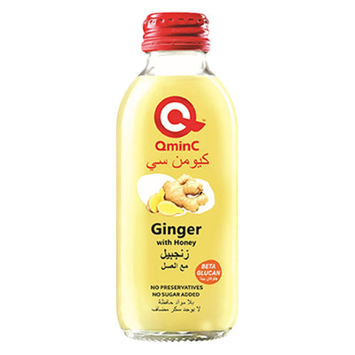QminC Ginger With Honey Juice, 150ml, Pack of 24pcs