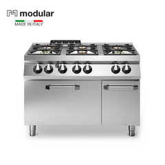 Modular R70/120 CFGB Gas Cooker, 6 Ranges, 33.8 kW, 120 x 73 x 87 cm