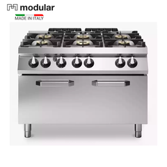 Modular R70/120CFGG Gas Cooker, 6 Ranges, 43.5 kW, 120 x 73 x 87 cm