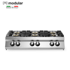 Modular R70/120PCG/T Gas Cooker, 6 Ranges, 33.5 kW, 120 x 73 x 25 cm