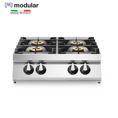 Modular R70/80PCG/T Gas Cooker, 4 Ranges, 21.5 kW, 80 x 73 x 25 cm