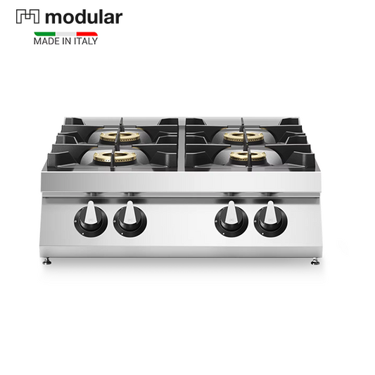 Modular R70/80PCG/T Gas Cooker, 4 Ranges, 21.5 kW, 80 x 73 x 25 cm