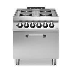 Modular R70/80CFE Electric Static Oven 4 Round Plates Electric Range, 80x73x87 cm
