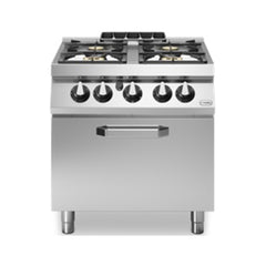 Modular R70/80CFG Gas Oven 4 Burners Gas Range Pressed Worktop, 80x73x87 cm