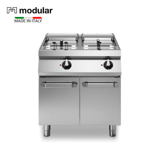 Modular R70/80FRER/2V13/P Electric Double Fryer on Cabinet, 13 + 13 Liters, 24 kW, 80 x 73 x 87 cm