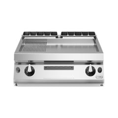 Modular R70/80FTG/LR/T/ Gas Griddle 2/3 Smooth 1/3 Ribbed Mild Steel Plate, 80x73x28 cm