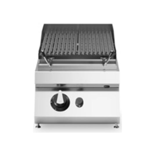 Modular R90/40GRLG/T/ Lava Stone Grill with 1 Cooking Zones, Cast Iron, 40x90x28 cm