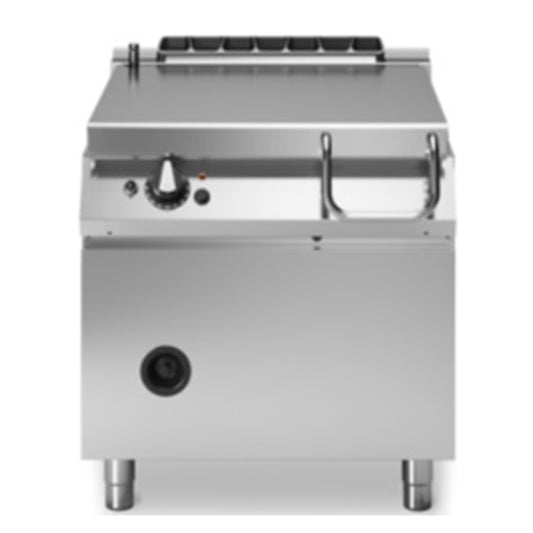 Modular R90/80BRG/80X/M/ Motorized Tilting Gas Bratt Pan with Stainless Steel Well, 80x90x87 cm