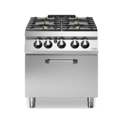 Modular R90/80CFG Maxi Gas Oven, 4 Burners, Gas Range Pressed Worktop, 80x90x87 cm