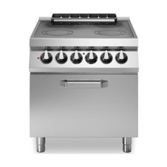 Modular R90/80CFVE/ Electric Static Oven, Infrared Surface 4 Cooking Zones, 80x90x87 cm