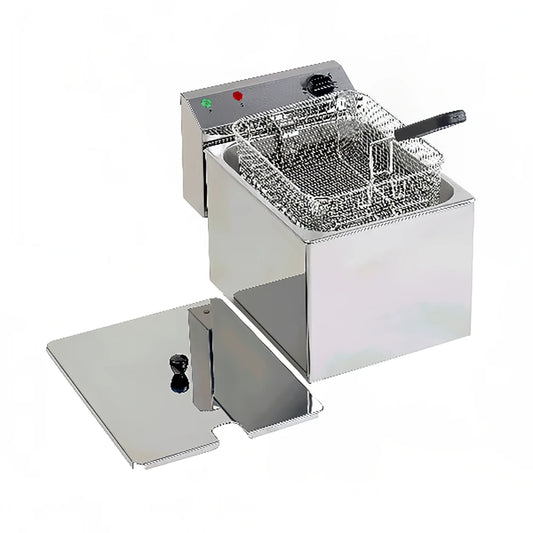 Roller Grill RF8 Stainless Steel Tabletop 8L Single Fryer, 40.5x30x27 cm