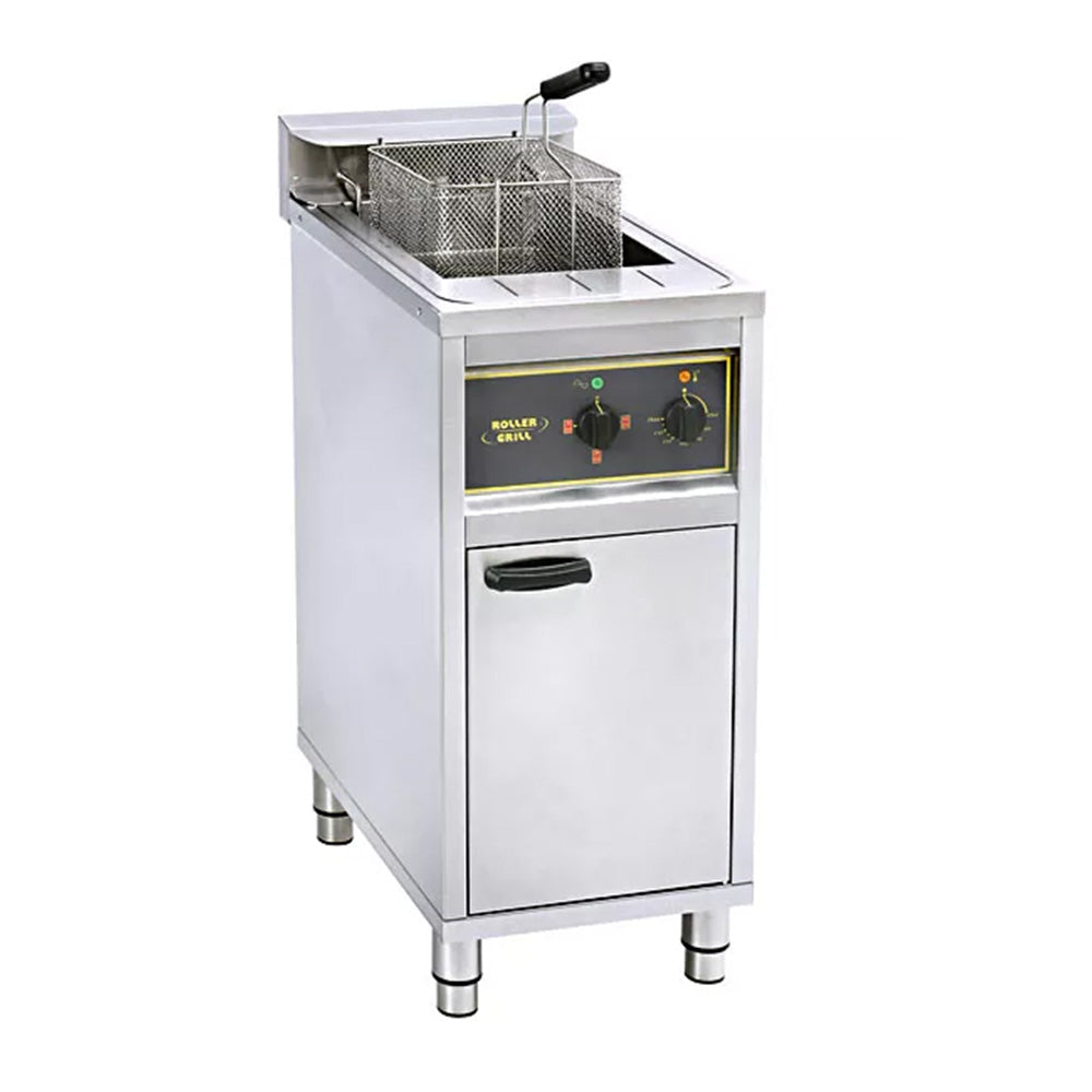 Roller Grill RFE16C Electric Deep Fryer on Cabinet, 40 x 65 x 98 cm