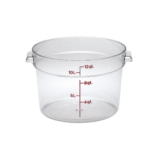 Cambro RFSCW121350 12 Quart Round Clear Food Storage Container
