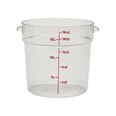 Cambro RFSCW18135 18-Quart Round Clear Food Storage Container