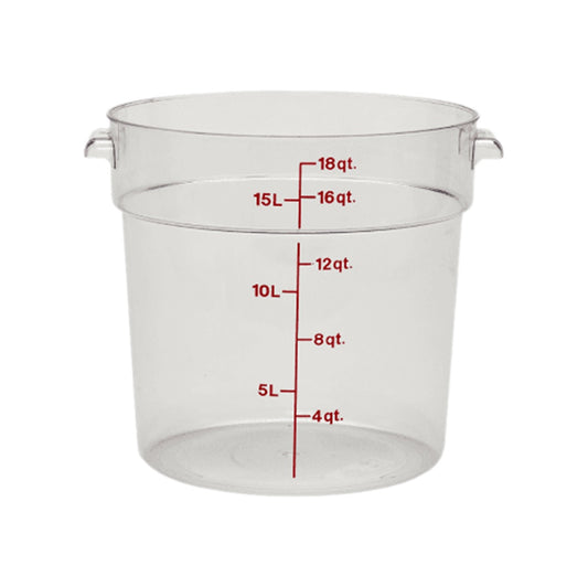 Cambro RFSCW18135 18-Quart Round Clear Food Storage Container