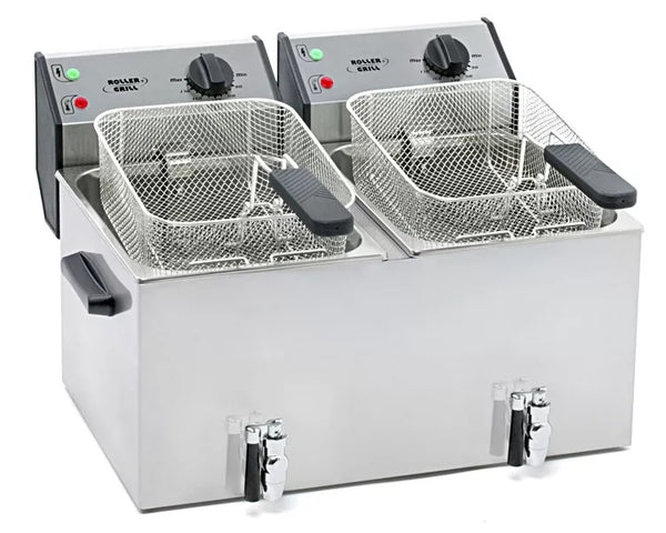Roller Grill RF 8 DS DOUBLE ELECTRIC FRYER - COUNTER TOP, 57 x 40 x 27 cm