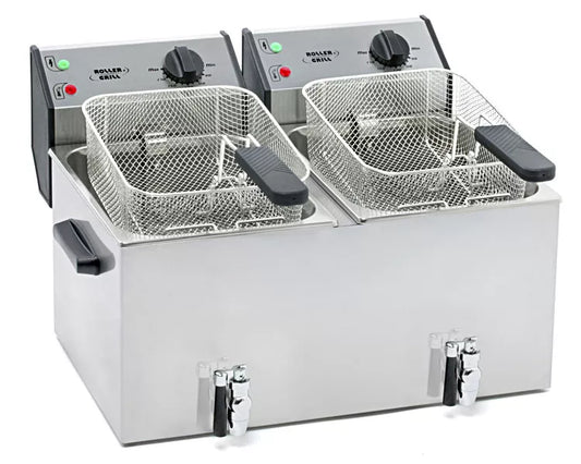 Roller Grill RF 8 DS DOUBLE ELECTRIC FRYER - COUNTER TOP, 57 x 40 x 27 cm