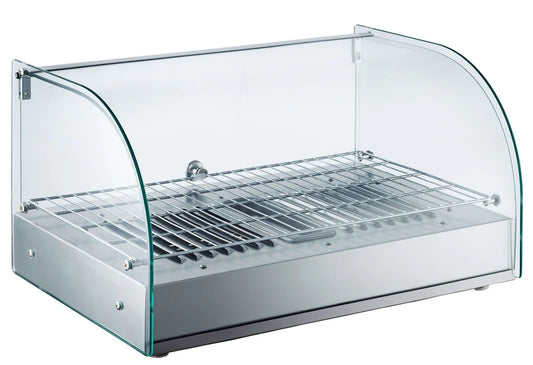Primo RTR-45L Table Top Hot Glass Display Warmer 2 Shelves, 45L