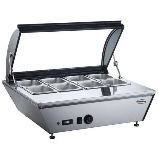 Primo RTR-67L Table Top Hot Display Warmer, 8x 1/6 GN Pan Capacity, 67L